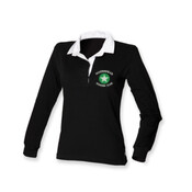MRC LADIES Long Sleeve Rugby Shirt - Black